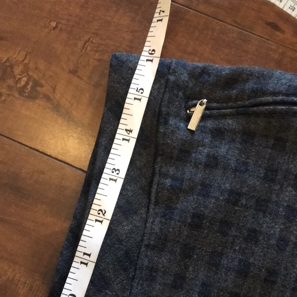 Contemporaine Plaid Checkered Flexible Elastic Waistband Pants size 10 - Picture 6 of 8